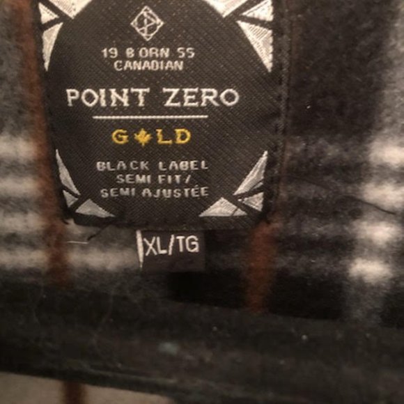 MENS POINT ZERO GOLD LABEL SWEATER ZIP UP JACKET SIZE XL - Picture 4 of 9